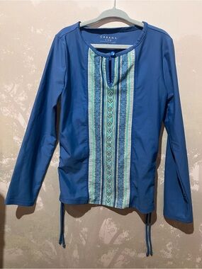 Cabana Life Girls Rashguard Cinched Sides